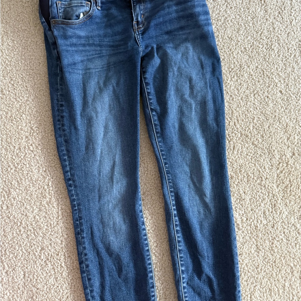 Hatch Women's Maternity Skinny Jeans in Deep Blue size 28